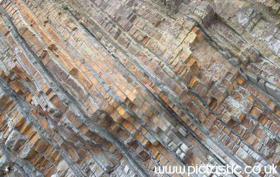 Photographs of Rock formations at Widemouth Bay