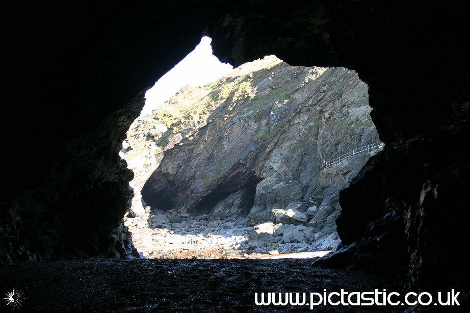 Photograph of Tintagels caves